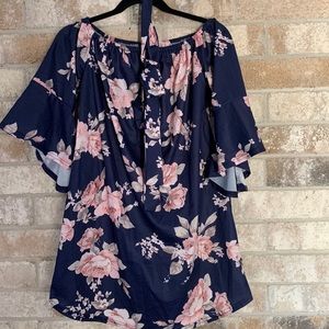 Floral off the shoulder dress